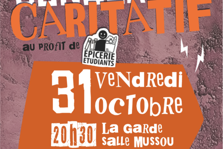 31 octobre à La Garde concert caritatif au profit de l’Epicerie étudiante de La Garde